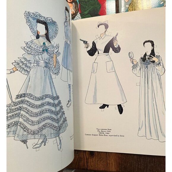 Lot of 3 Tom Tierney Paper Doll Books Judy Garland Greta Garbo Vivian Leigh - Picture 2 of 11
